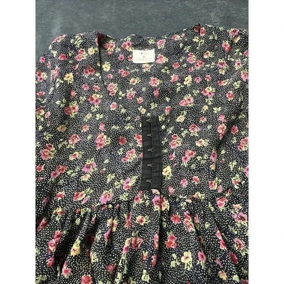 Pins and Needles Boho Multicolor Floral Tunic Babydoll Top Size XS - Picture 12 of 16